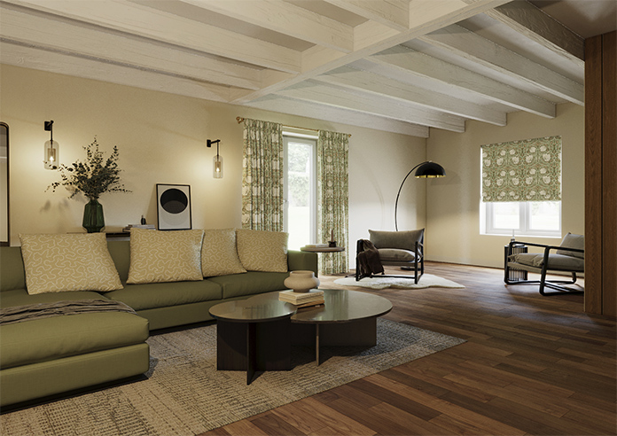 William Morris At Home Pimpernel, Nettle - Made to Measure Curtains - Image 7